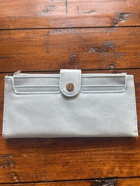Time and Tru Light blue Snap Wallet
